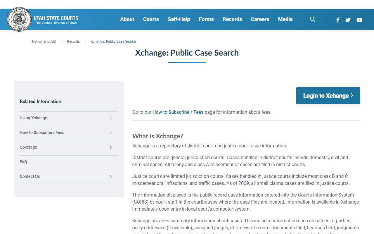 Utah Xchange Davis County court records after arrest search